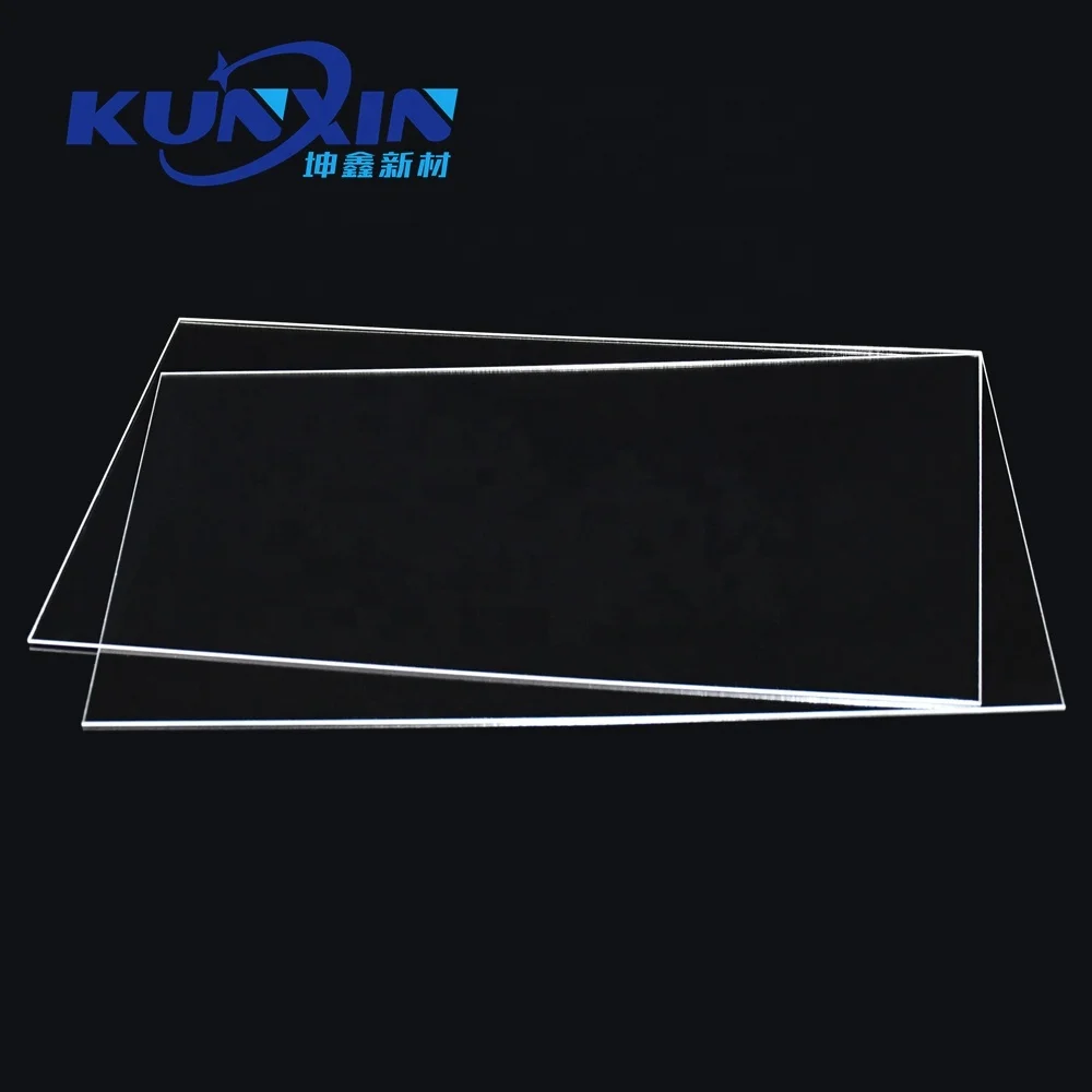 Cut to size thin pure pmma plastic a4 1.5mm 2.5mm transparent acrylic sheet