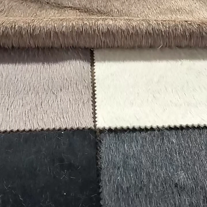 Wholesale Cheap Price China Houndstooth Plaid Knit Check Fabric Black-white Wool Fabric for Women Dress Long Coat