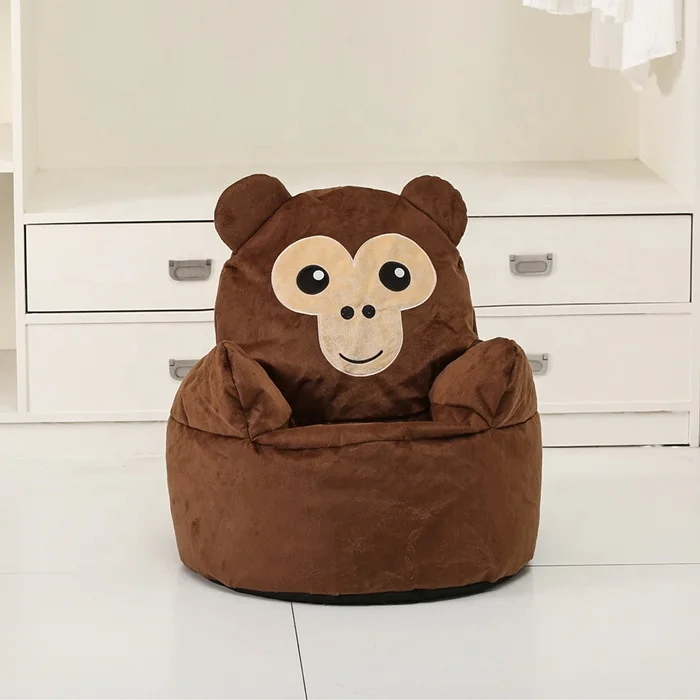 Animal Bean Bag with Inner Cover Unique for Kids Armchair