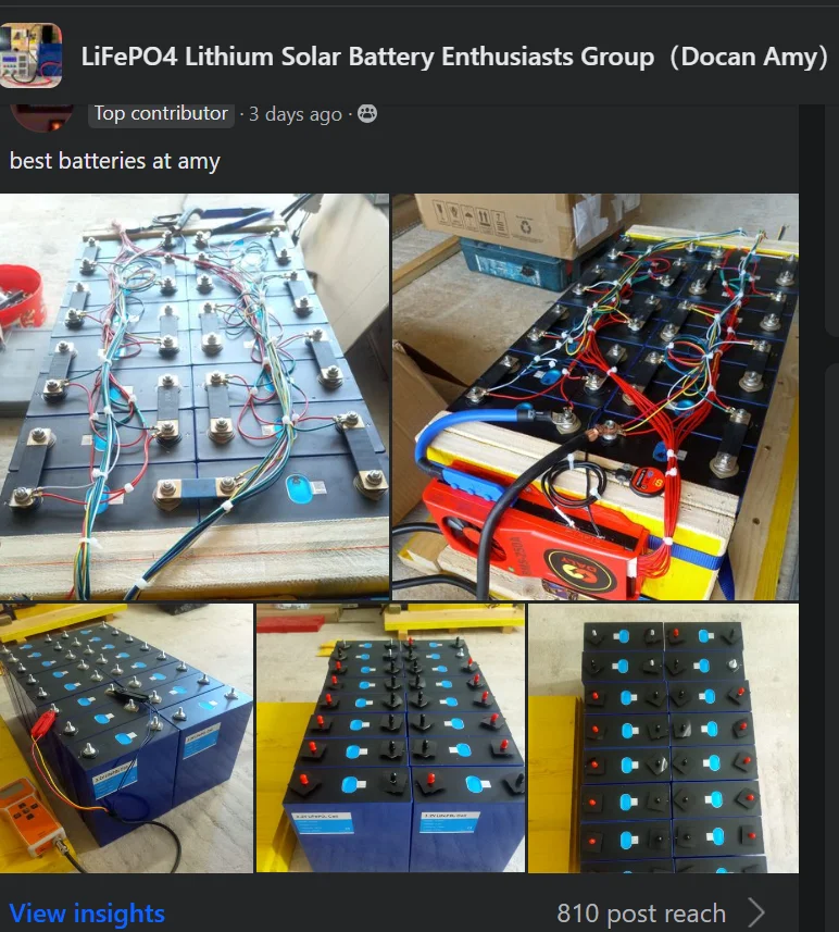 REPT  320Ah 330Ah 320A Grade A 8000cycles  320Ah akku single cell 1100Wh solar storage RV Boat akku EV car lifepo4 battery