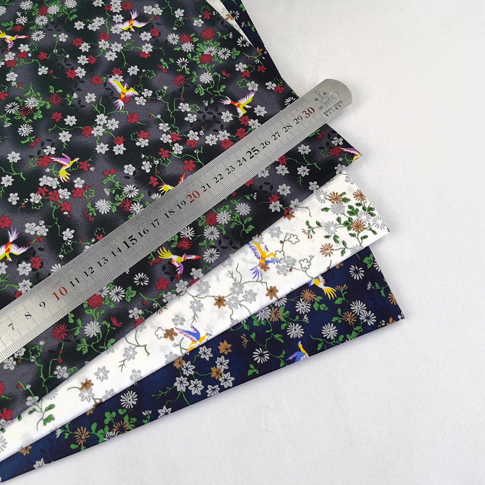 Combined 60s cotton poplin Reactive Screen Print shirt Fabric