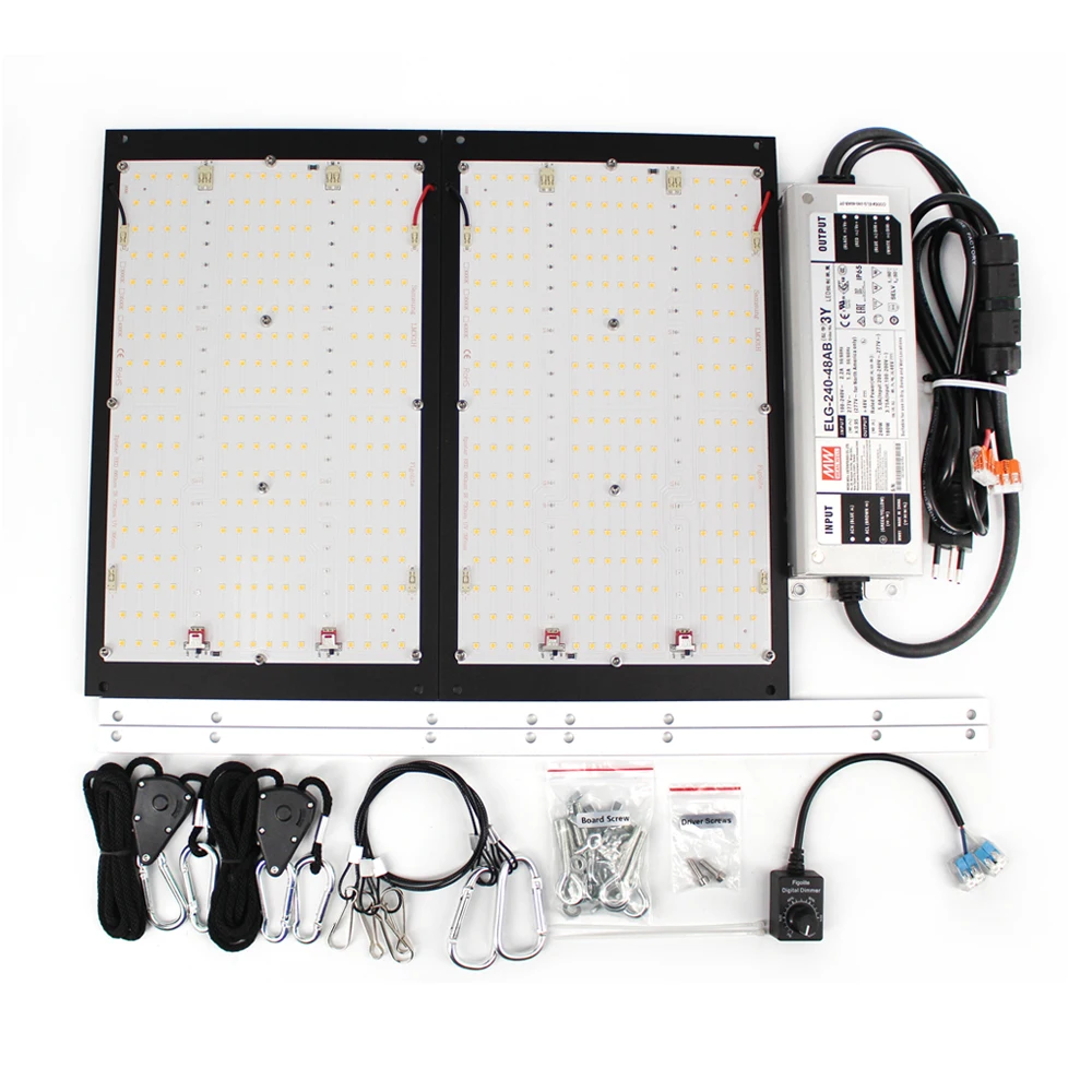 2022 new 240W separated full spectrum led board grow light Meanwell dimmable elg driver UV IR switchable