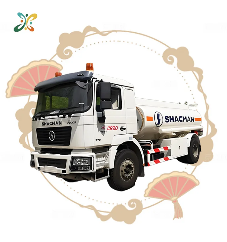 Shacman 4X2 L3000 10000L Fuel Tanker Truck Equipped Refilling Machine Oil Tank Transport Truck To Central Asian