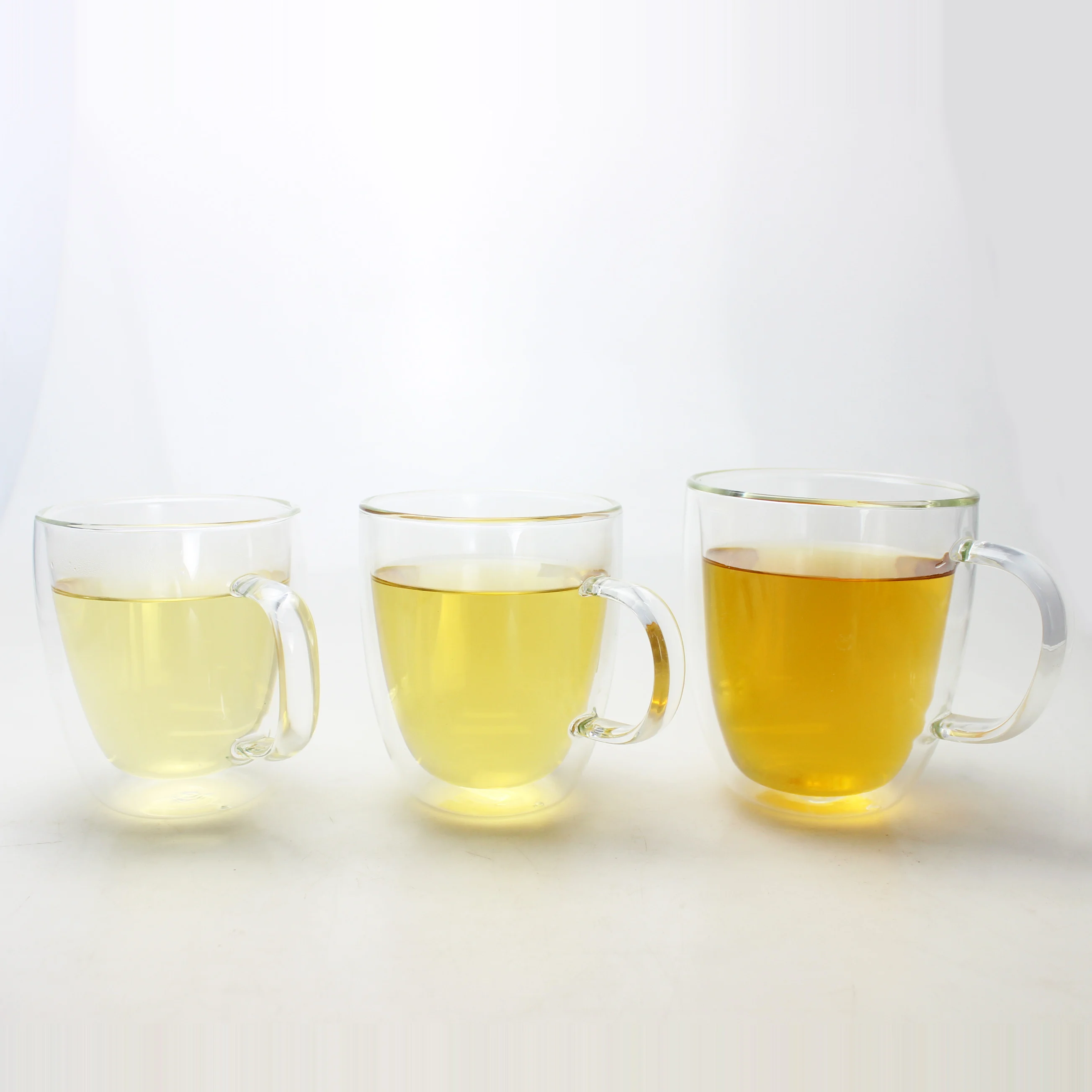 
 Высококачественная стеклянная чашка с двойными стенками от производителя, стеклянная чашка для чая и стеклянная чашка для кофе с ручкой  