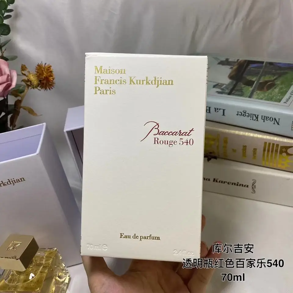 RTS Wholesale  High Quality 70ml Eau De Parfum Red And Gold Baccarat Rouge 540 Perfume Spray