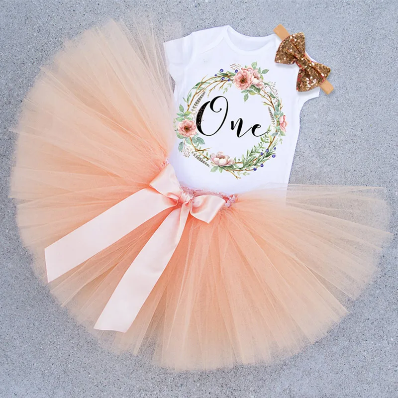 Платье для маленьких девочек в первую очередь 1st, нарядные платья-пачки на день рождения для малышей; Vestidos Infantil; Детские наряды для маленьких принцесс платье для девочек на 1 год; Детское платье Одежда для крестин; Одежда