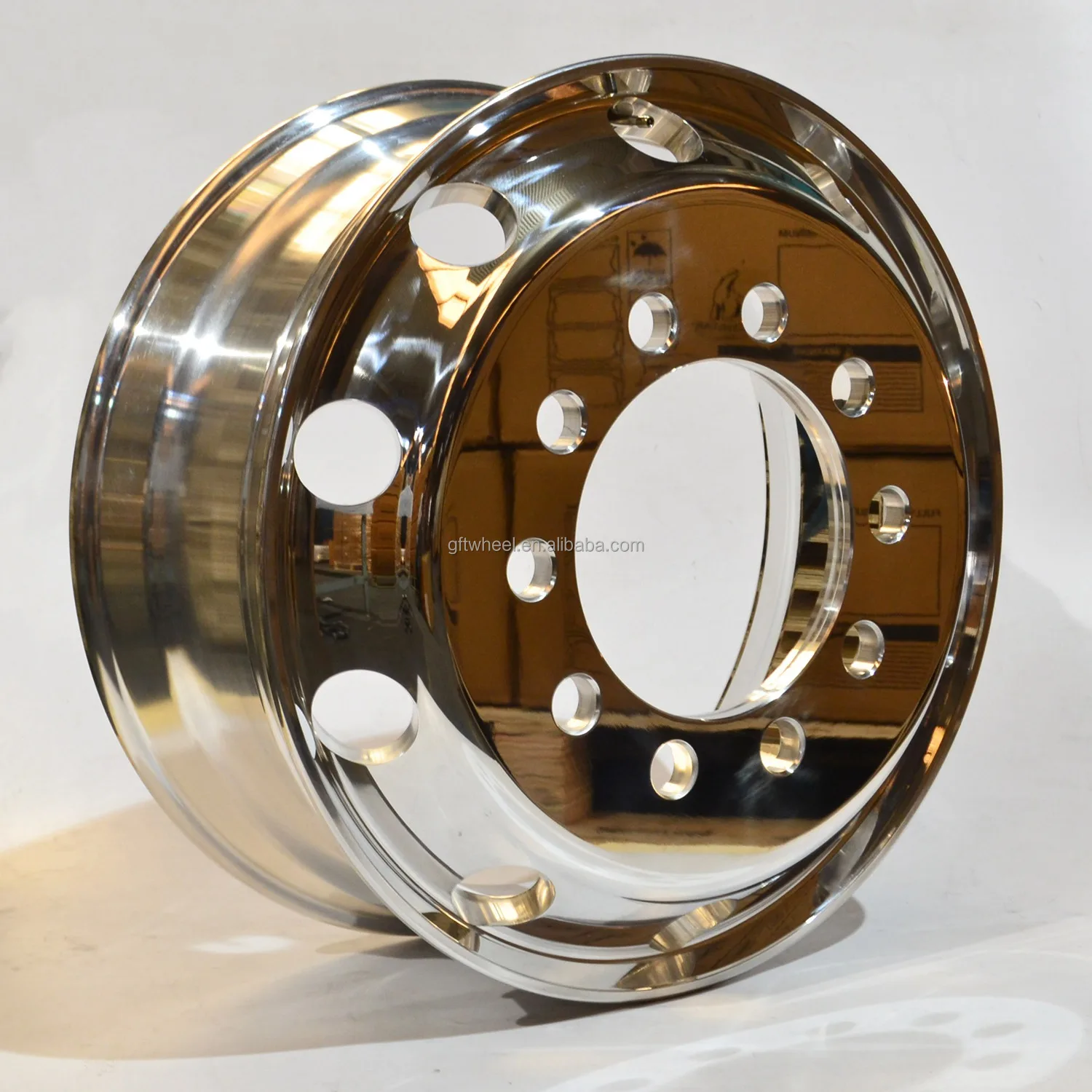 22.5*8.25 polished forged 10 holes bus alloy wheel