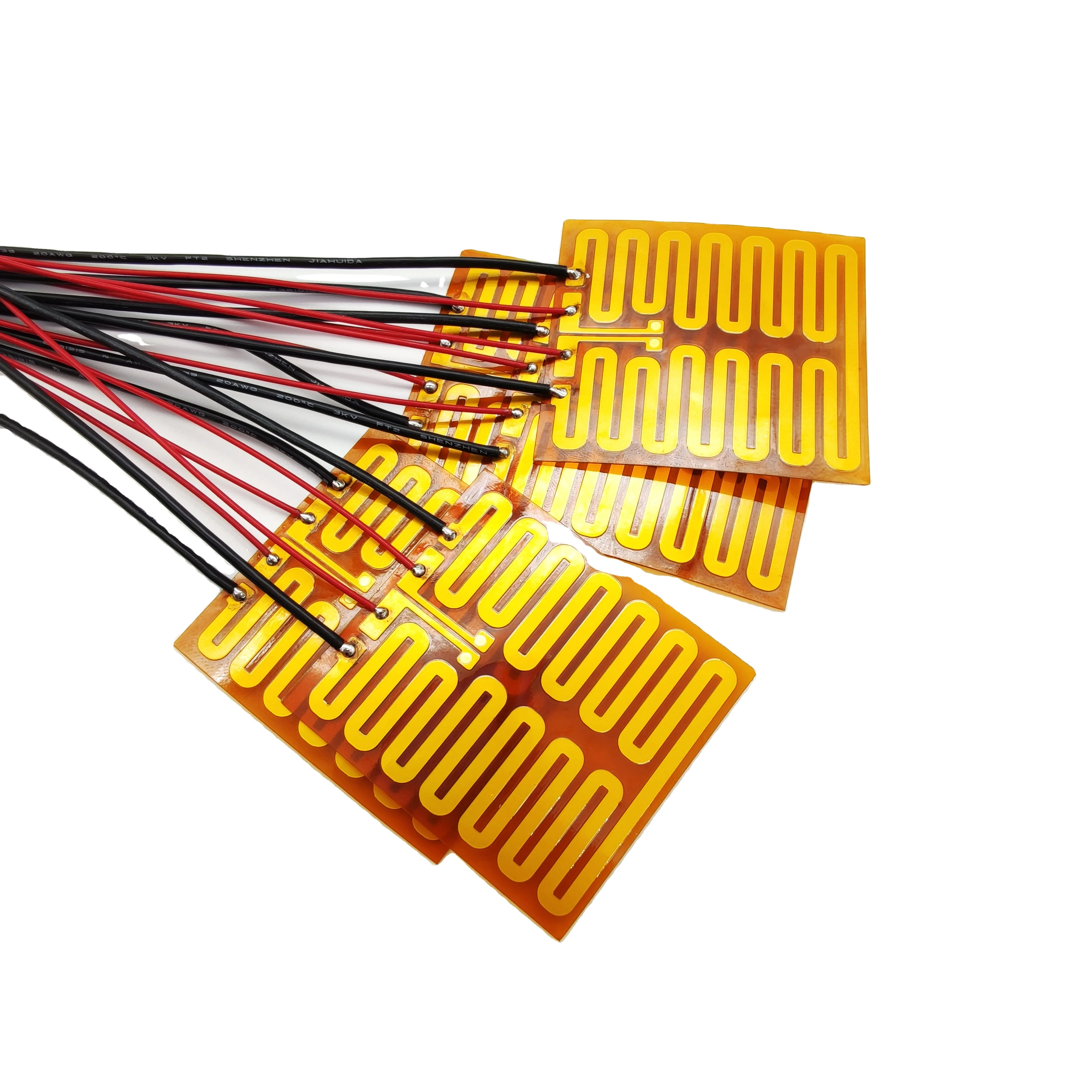 Customized 500x500mm 1000w silicone rubber polyimide film heater 12v