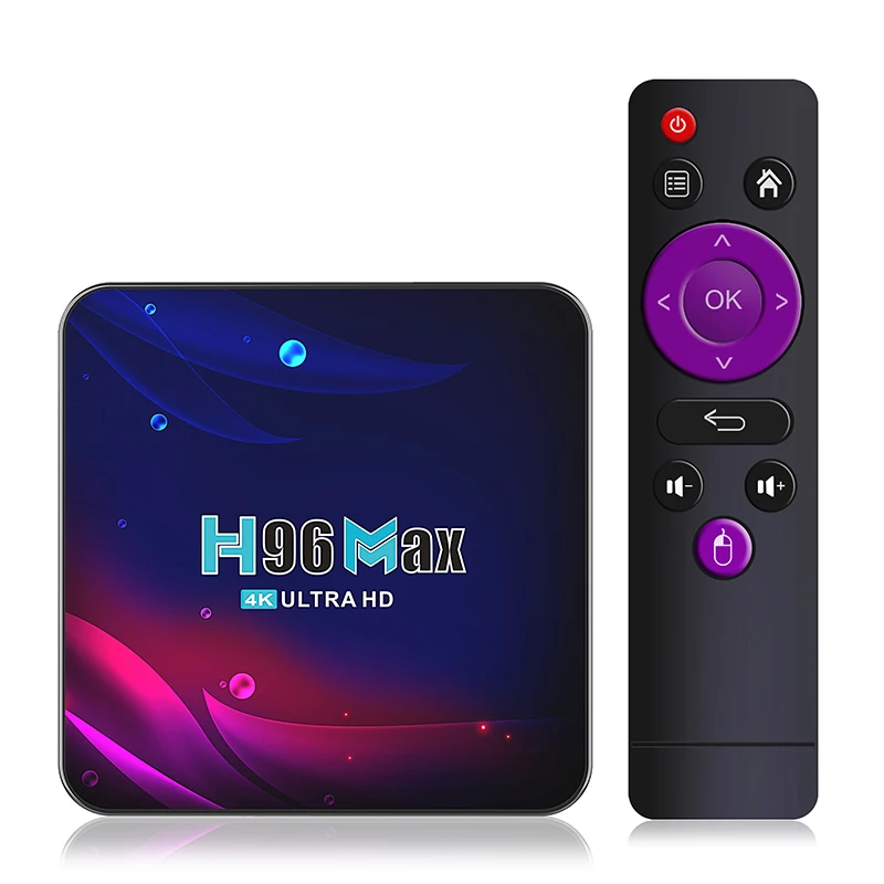 New RK3318 Rockchip Quad Core Dual Wifi Android 11.0 H96 Max V11 4K HD Player TV Box