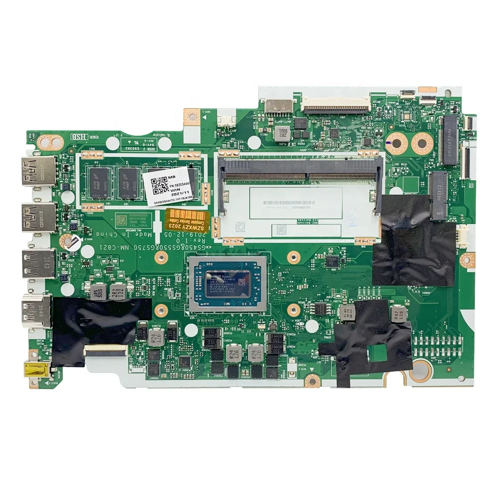 Оригинальная материнская плата для ноутбука Lenovo IdeaPad 3 15ADA05 с 4 г оперативной памяти AMD Ryzen5 R5-3500U NM-C821 процессора 5B20S44470 100% Протестировано