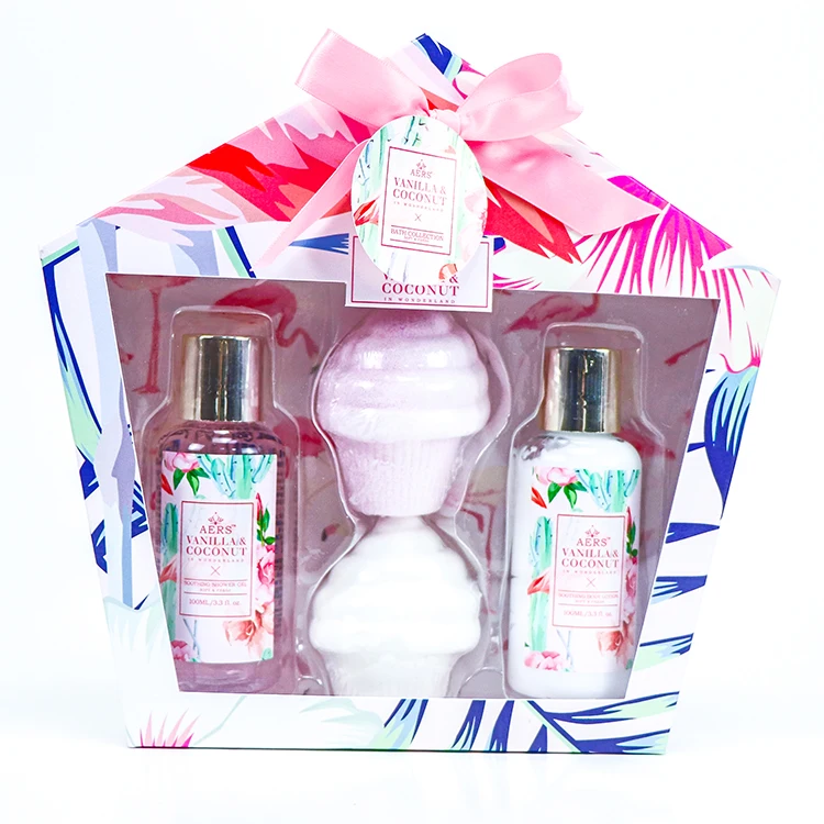 Women Moisturizing Oem Bath Lotion Spa Gift Organic Skin Care Set