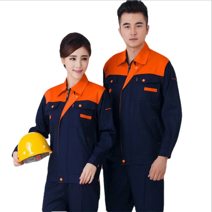 Spring and Autumn Style Men and Women Same Style Workshop Miner Labor Insurance Auto Repair Single Top Long Sleeve Work Uniform