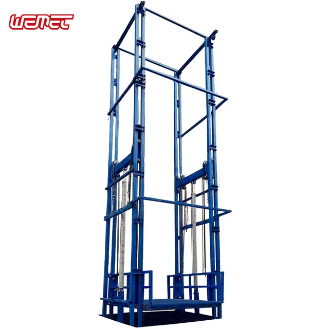 Outdoor Indoor Guide Rail Elevator Hydraulic Cargo Lift