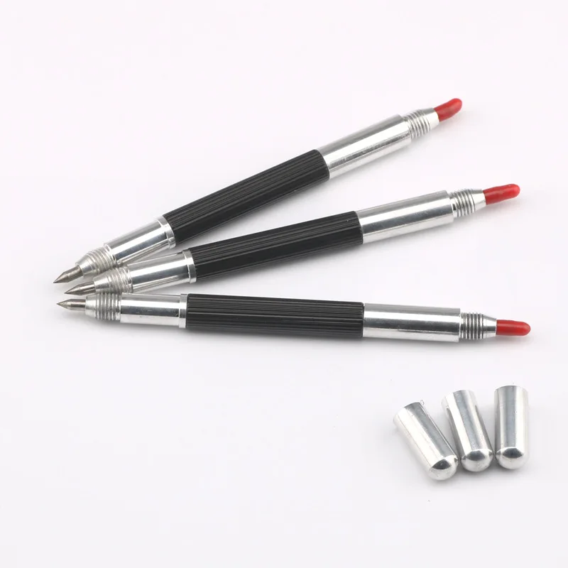 Marking Tools Double End Sharp Tungsten Steel Tip Scriber Clip Pen on Ceramics Glass Shell Metal