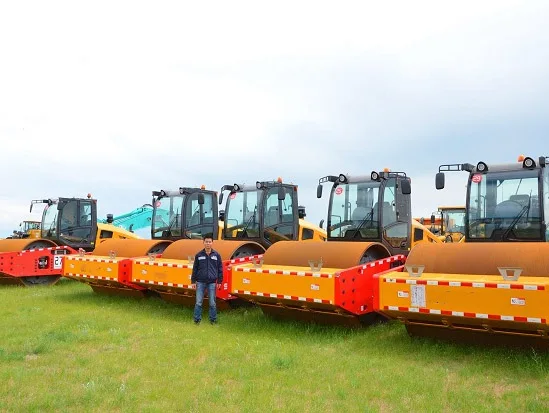 10Ton внедорожник ролика однобарабанные дорожный каток SSR100C-10