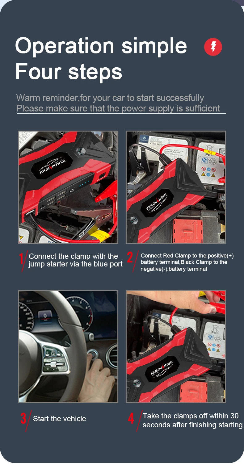 99800mAh 1000A Mini Car Jump Starter With 12V Lithium Battery Power Bank Jump Pack With Air Compressor Booster Charger For Car