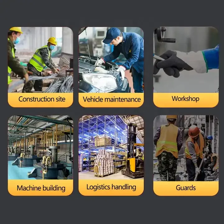 SunnyHope Chemical Resistant Electronic Conductive Copper Fiber Gloves Antistatic Safety Hand Gloves PU Coated ESD Gloves