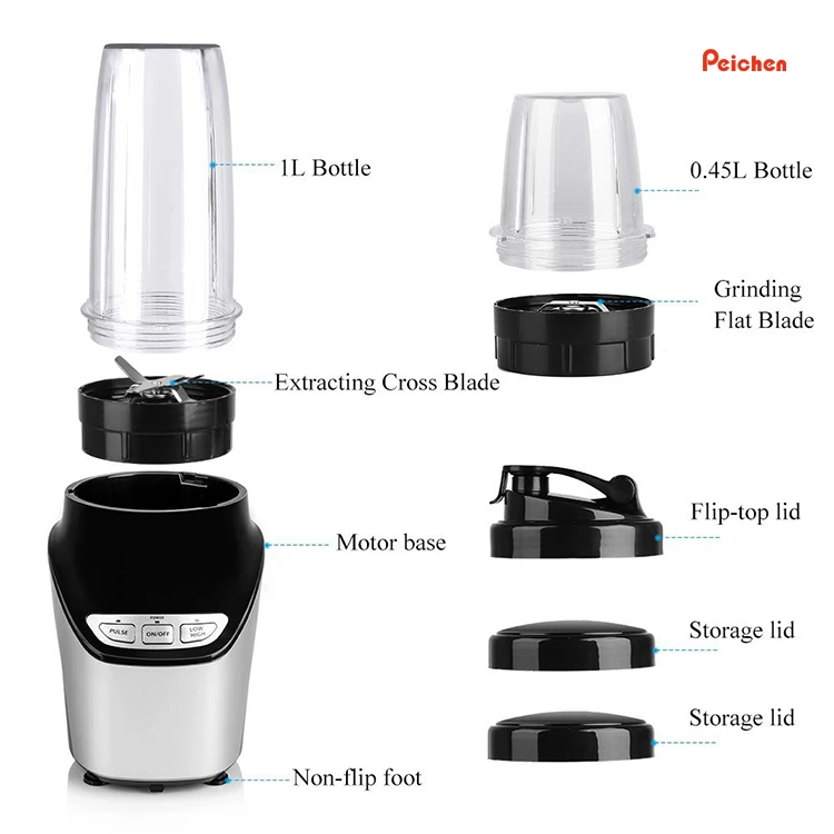 1000w professional small kitchen appliances high speed commercial smoothie blender and grinder
