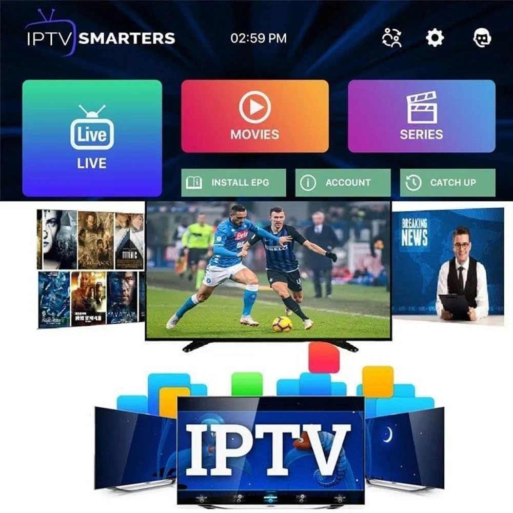 Лучшая подписка HD 4K Smart mega IPTV Box Android для США Канада