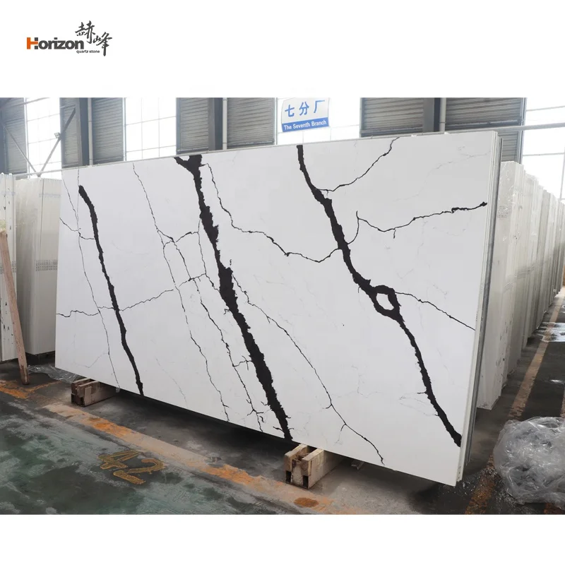 Высококачественные супер белые кристаллические кварцевые плиты 3200*1600 мм для кухонного стола от китайского производителя shandong