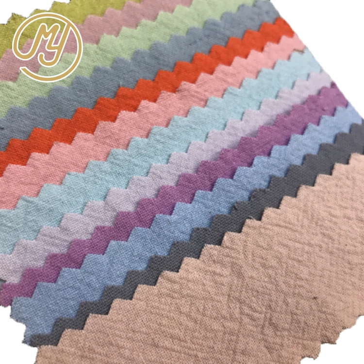 
New arrival in-stock items Imitation linen 100 cotton fabric for women dress 