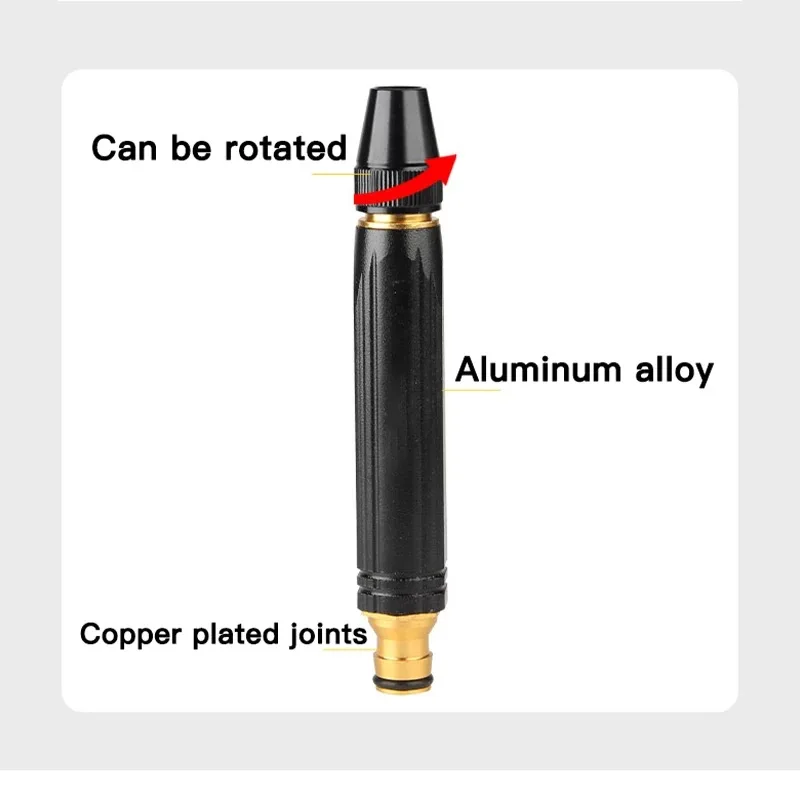 Hot sale portable Straight Nozzle Adjustable Car Wash Water Gun High Pressure Sprinkler Connector Sprinkler For Lawn Garden