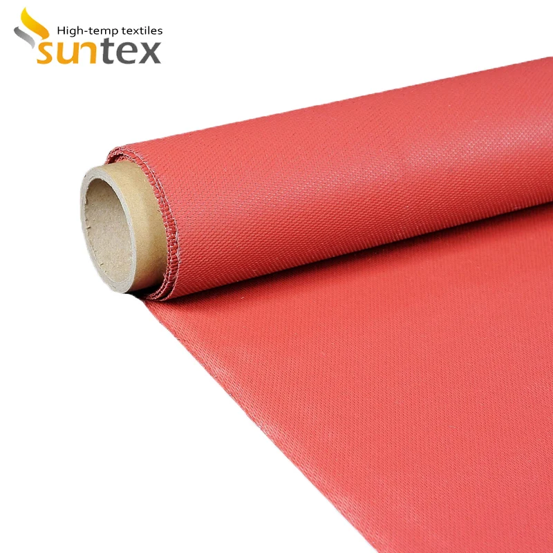 Cheap 0.4mm Silicon Coated Fiberglass Insulation Fireproof Cloth Material