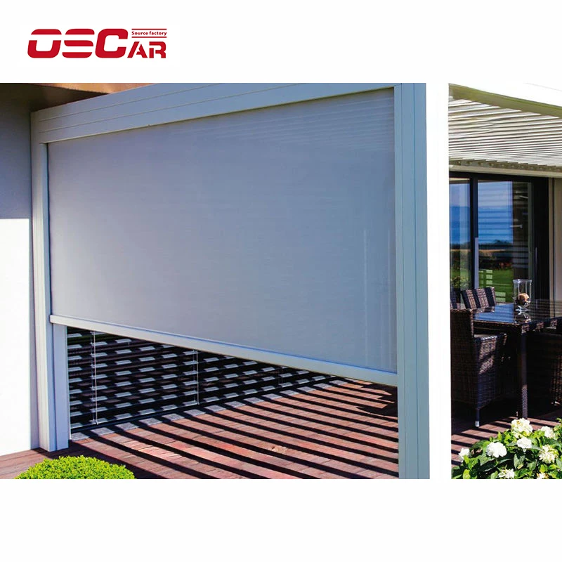 Top Quality Double Hinged Horizontal windproof Fauxwood Plantation Shutters Blinds PVC For Sliding Glass Doors interior