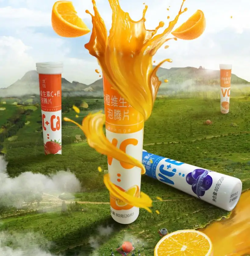 Vitamin C 1000mg and Zinc Effervescent Tablets