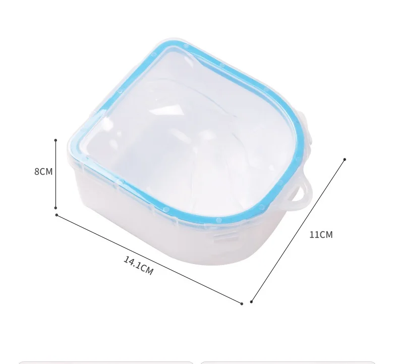 Wholesales manicure soak bowl hand pink blue finger acrylic nail soaking bowl polish remover nail soak off bowls