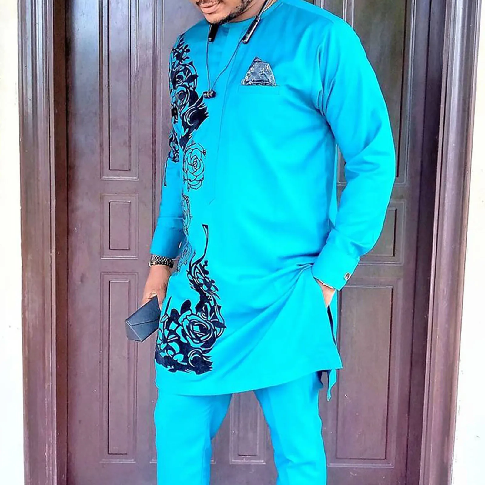 Wholesale of New African Ethnic Style African Outfit Printed Party Set by Factory