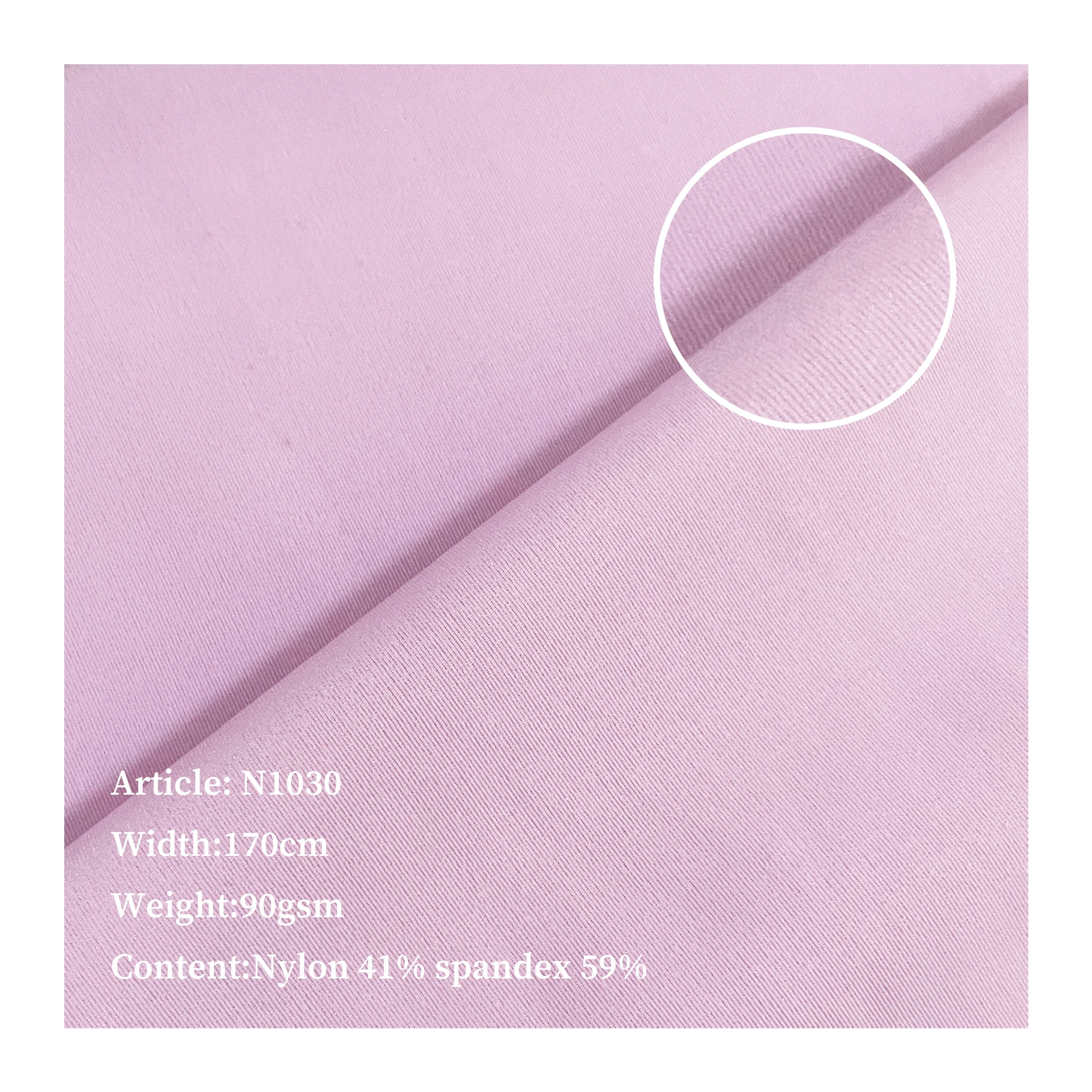 2022 New collection wrap knitted Interlock 41 Nylon 59 spandex seamless underwear fabric