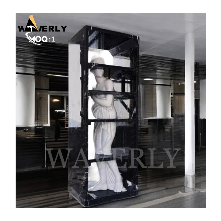 Custom Design Art Interior Decoration Stone Figure Statue Hand Carved Outdoor Garden Greek Marble Lady Abstract Sculpture