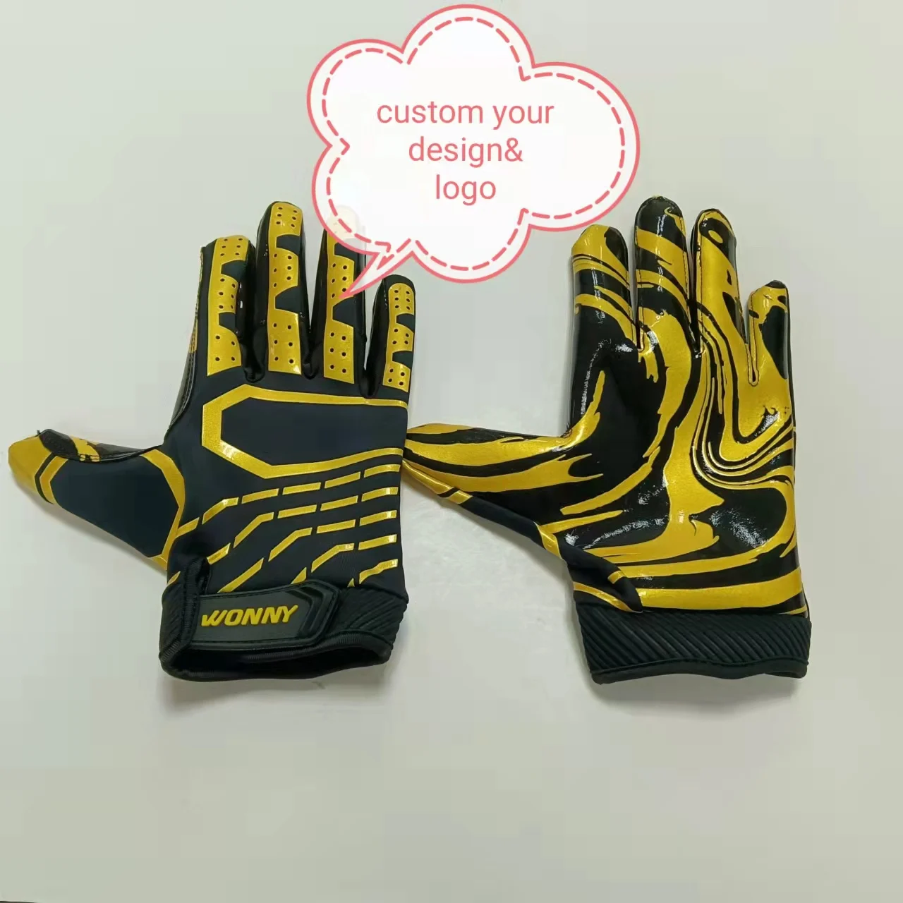 custom american football gloves football receiver gloves american football gloves