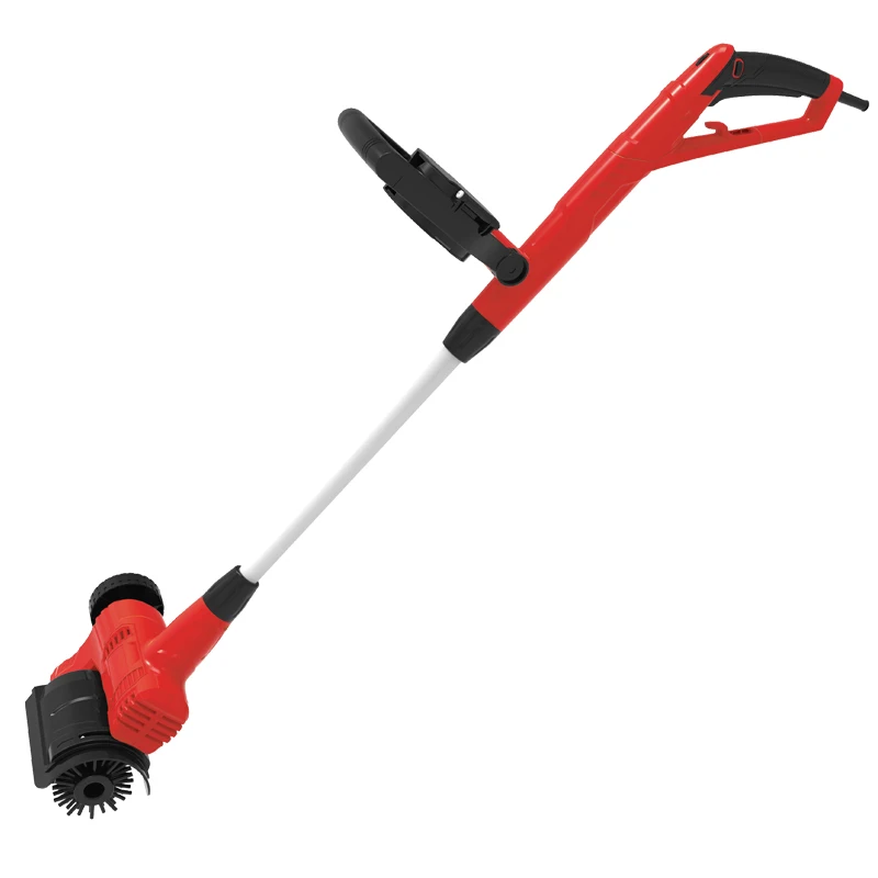 Handheld Electric Garden Lawn Trimmer Adjustable Telescopic Wooden Floor Road Cleaning Weed Brush Trimmer