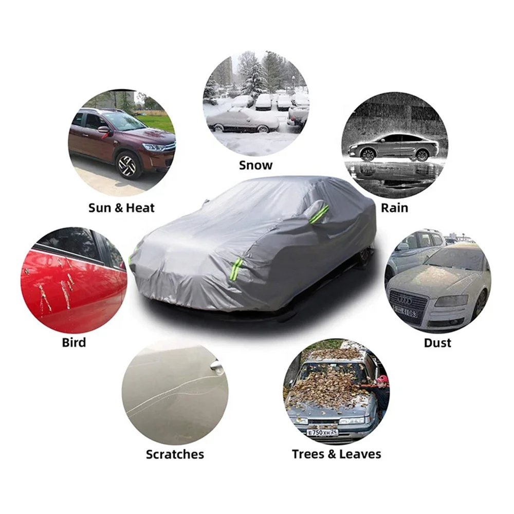 Universal car cover waterproof windproof snowproof outdoor all weather