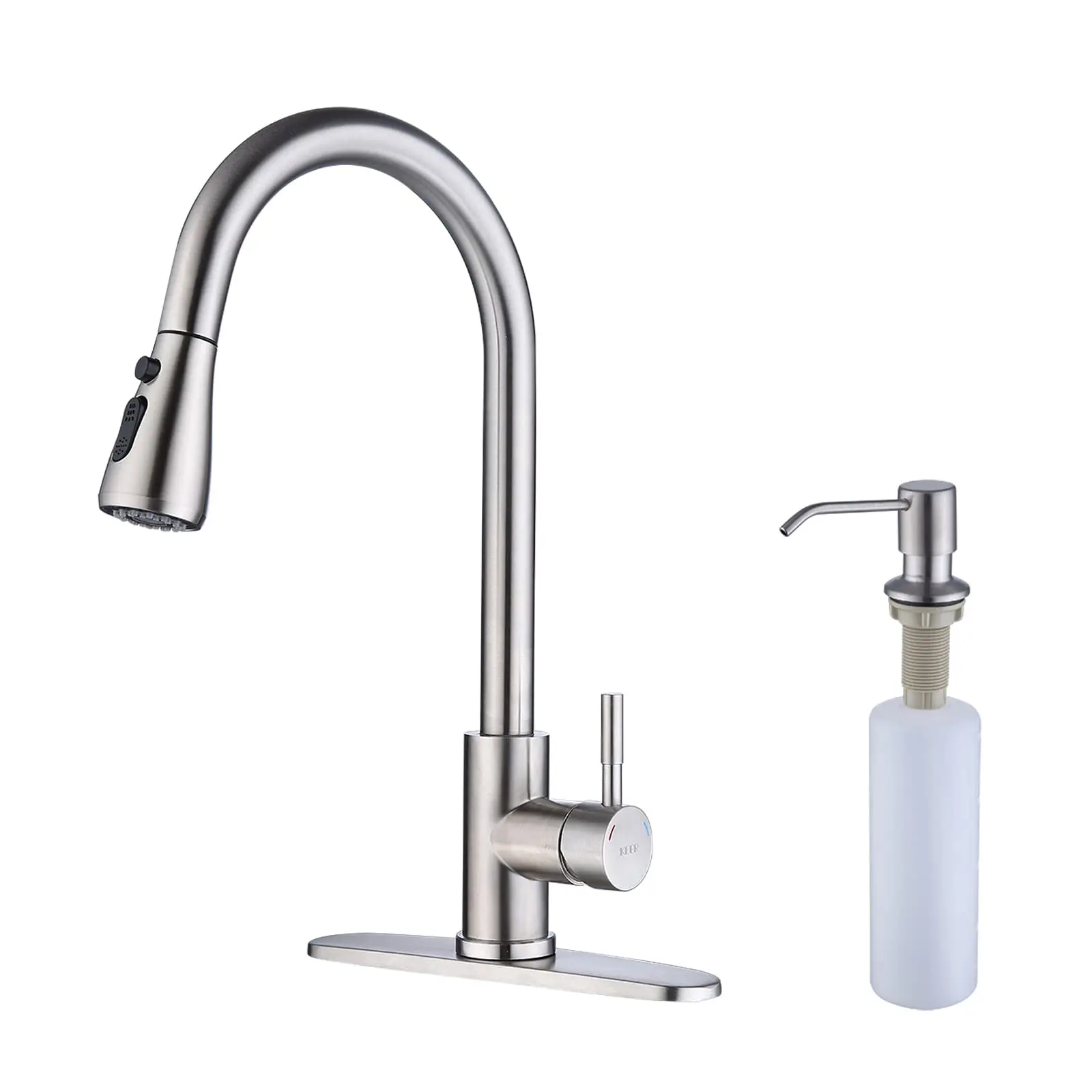 Touchless Kitchen Faucet with Pull Down Sprayer, Motion Sensor Kitchen Faucet with Kitchen Soap Dispenser, Single Kitchen Faucet