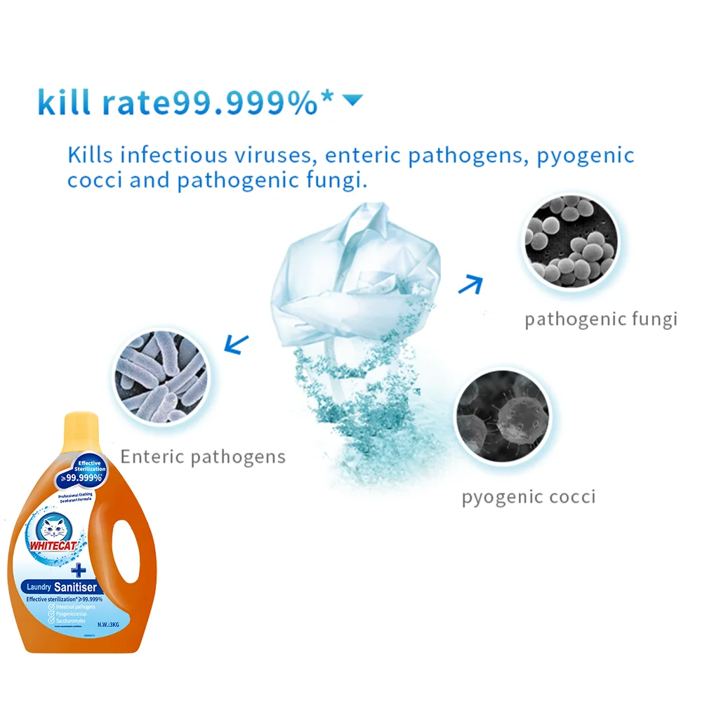 Daily chemicals multi purpose sanitizing disinfecting cleaner concentrated liquid for toilet floor surface clothes laundry