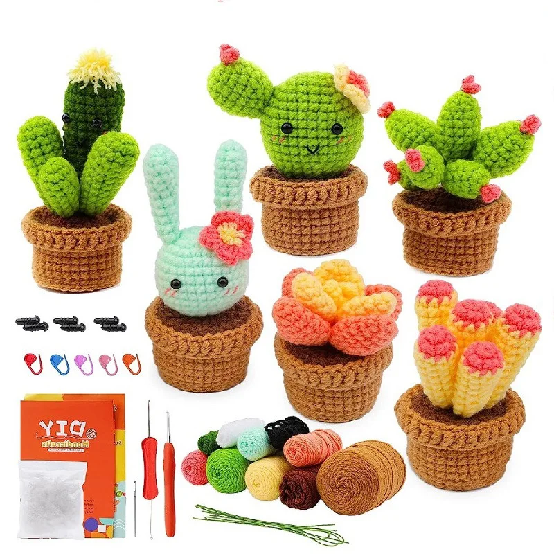 Crochet Kits for Adults and Kids DIY Knitting Supplies Crochet Kit for Beginners with Step-by-Step Video Tutoria Knitting Doll