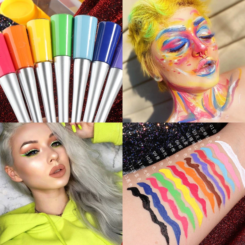 Private label can be customized 17 color eyeliner matte quick-drying liquid is durable and