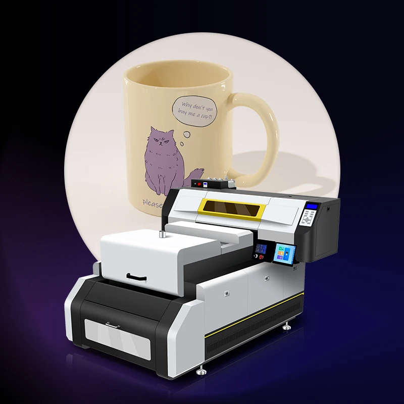 Digital Mug Textile Printing Machine Heat Transfer Film Dtf Printer With Double Xp600 Print Heads