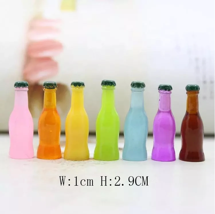 Оптом Kawaii 100 шт. декоративное искусство ремесло Смола Имитация 3D фрукты варенье бутылка