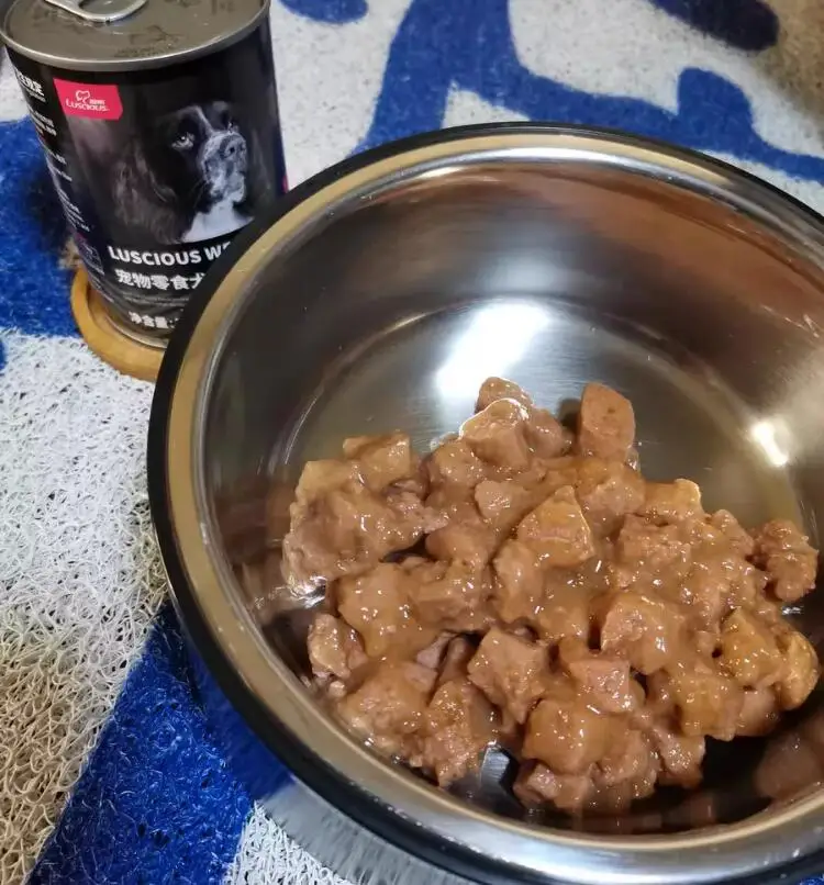 Консервированная еда для собак 375 г/банка формула курицы/говядины может смешиваться с едой питанием и прикормом закуски влажной