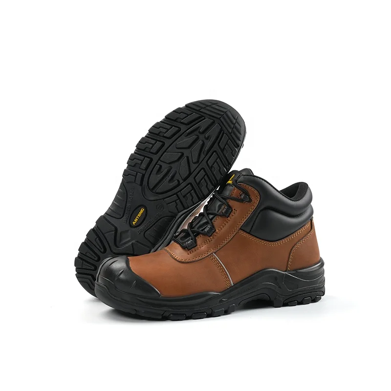 Customized Leather Safety Shoes for Men Steel Toe Cap Construction Work Safety Boots