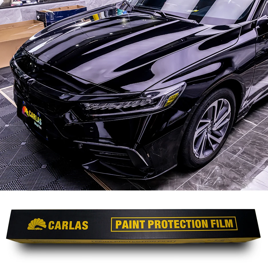 XPPF 1.52*15M Hot Selling PU Anti-Scratch Glossy Black Car Wrap Vehicle Film Wrap Car PPF Protect Film