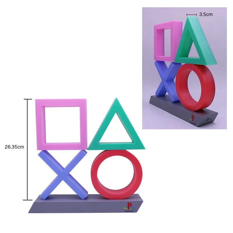 XL Icons light new Product Decoration PS4 Computer Room Icon Light USB Charging Sound Control LED Game Decor Lamp
