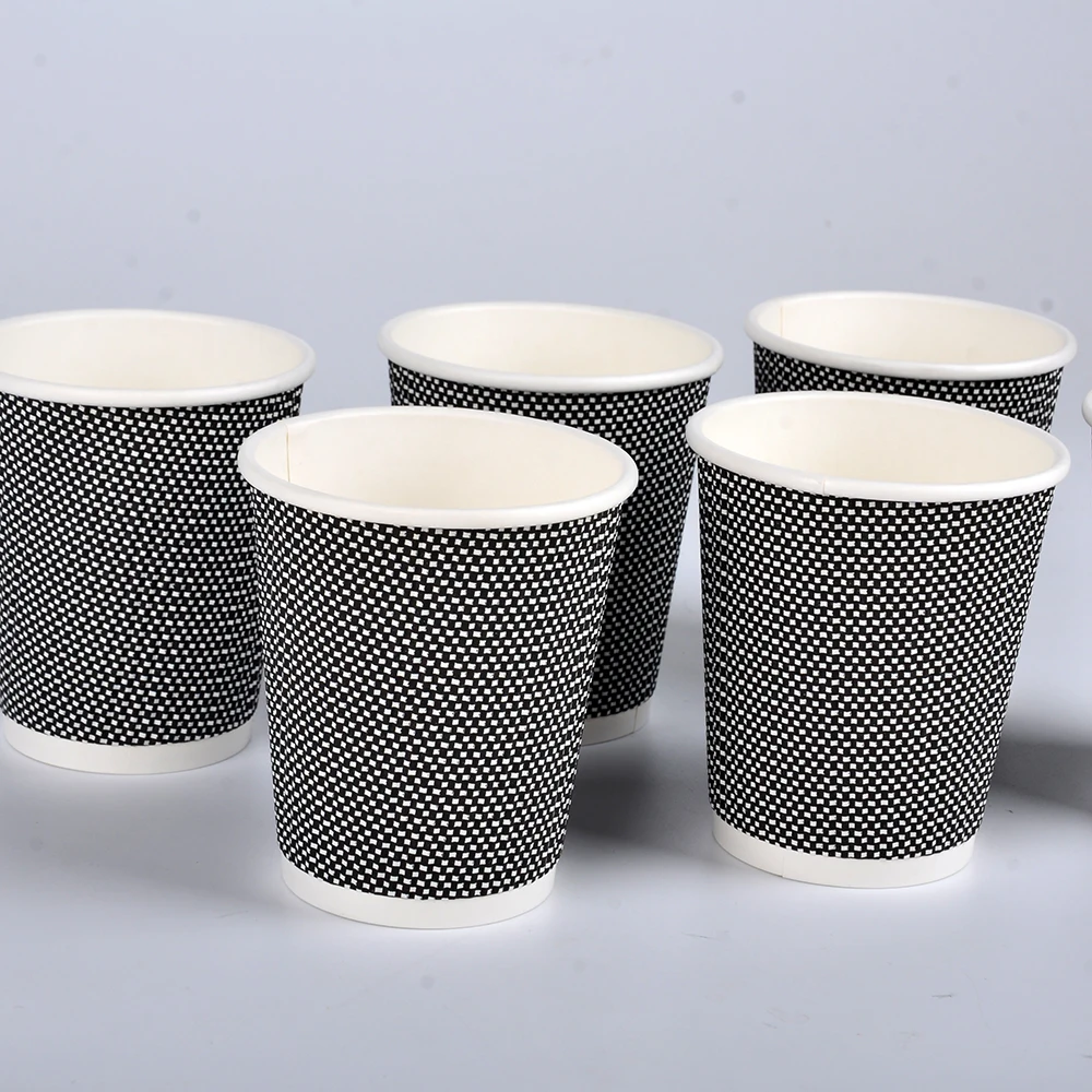SenAng05 China Wholesale In Stock 7oz 8oz 20oz 24oz 9oz 12oz 14oz Disposable Corrugated Paper coffee Cup