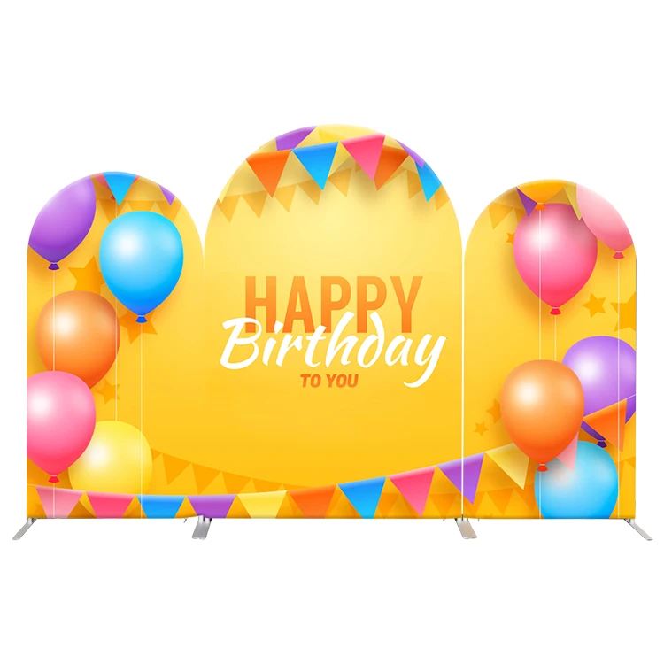High Quality Wholesale Custom Cheap Metal Durable Balloon Round Arch Stand Wedding Backdrop at Baby Show Birthday Party