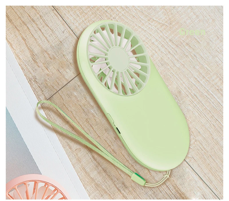 New Pocket Fan USB Charging Mini Handheld Fan Outdoor Lanyard Portable Small Fan for outdoor or indoor