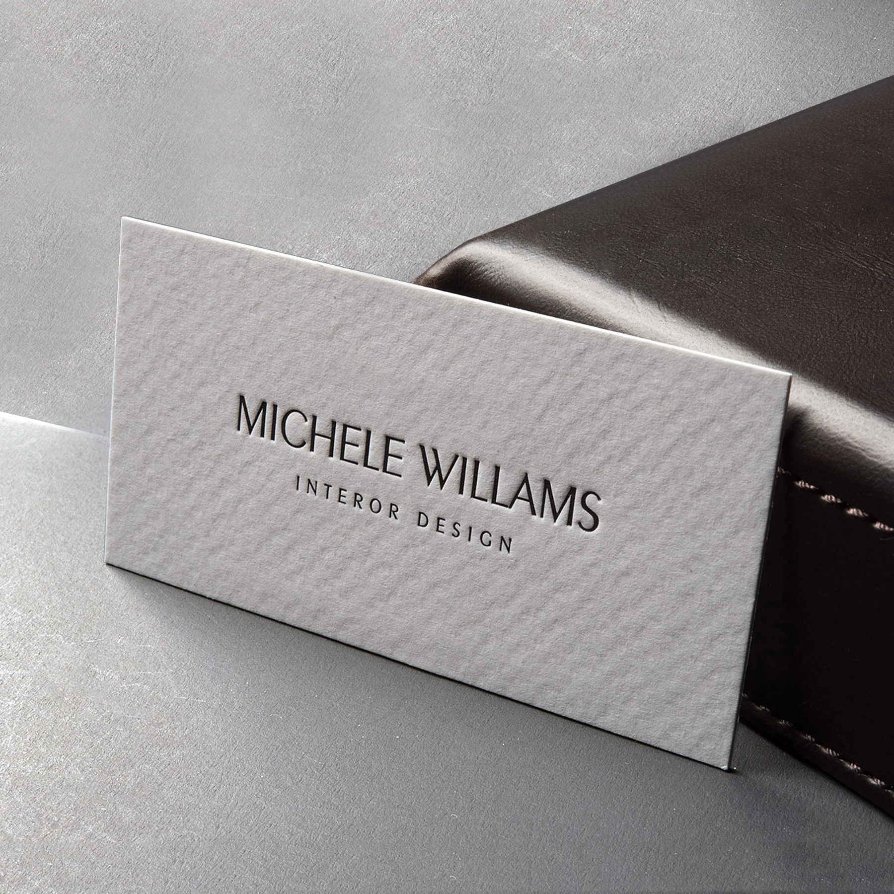 New design Custom 3d emboss Logo Printing Business Cards Design Thank You Card for Small Business Printer